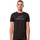 Camiseta Alpinestars Wordmark Combo Preto/Cinza
