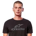 Camiseta Alpinestars Wordmark Combo Preto/Cinza