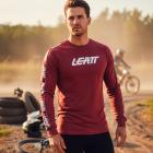 Camiseta Leatt Core Manga Longa Bordô