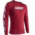 Camiseta Leatt Core Manga Longa Bordô