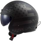 Capacete LS2 Aberto OF599 Black Flag
