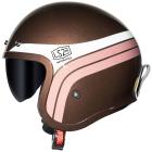 Capacete LS2 Aberto OF599 Sunrise Marrom/Branco