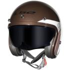 Capacete LS2 Aberto OF599 Sunrise Marrom/Branco