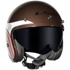 Capacete LS2 Aberto OF599 Sunrise Marrom/Branco