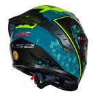 Capacete LS2 FF358 Pro Striker Azul/Amarelo