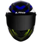 Capacete LS2 FF358 Starwar Azul/Amarelo Flúor