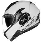 Capacete Norisk Avenger Monocolor Articulado Branco