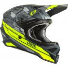 Capacete Oneal 3Series Camo V.22 Cinza/Amarelo