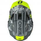 Capacete Oneal 3Series Camo V.22 Cinza/Amarelo