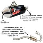 Curva + Ponteira Foco Racing CRF 230 Pulse Preto