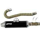 Curva + Ponteira Foco Racing Quadricíclo Fourtrax 420 Preto