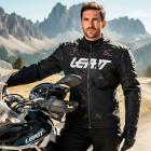 Jaqueta Leatt Moto 4.5 X-Flow Preto/Branco