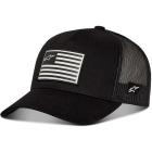 Kit Boné Alpinestars Flag Snapback E Luva BR Parts Core Solid Black
