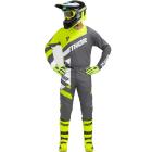 Kit Calça + Camisa Thor Sector Checker Cinza/Amarelo Flúor