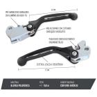 Kit Manetes Retráteis Biker GP-6 Tornado / Falcon / XR 200 / XRE 300 Preto