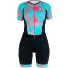 Macaquinho Feminino Mauro Ribeiro Leaf Azul