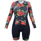 Macaquinho Manga Longa Feminino Marcio May Sport Red Roses