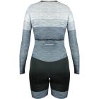 Macaquinho Manga Longa Feminino Sportxtreme Comfort Mescla Cinza