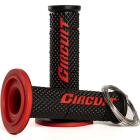 Manopla Circuit V Racing Preto/Vermelho