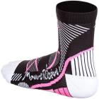 Meia Feminina Mauro Ribeiro Cano Alto Preto/Rosa