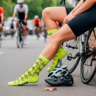 Meia Hupi Love Bike Amarelo