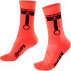 Meia Hupi Pistão Laranja Flúor