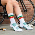 Meia Hupi Quadri Branco