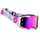 Óculos Scott Fury Jorge Prado 61 Edition White/Pink Chrome Works