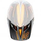 Pala Capacete Fox V4 Race Cinza/Laranja