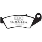 Pastilha de Freio Dianteiro EBC MXS CRF 250 04/25 + CRF 450R 02/25 + KXF 250 04/19 + KXF 450 06/19