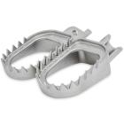 Pedaleira Biker Shark KXF 250/450 + KLX 450R Inox