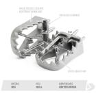 Pedaleira Biker T-Rex TTR 230 Inox