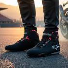 Tênis Alpinestars Sektor Wp Preto/Cinza/Vermelho