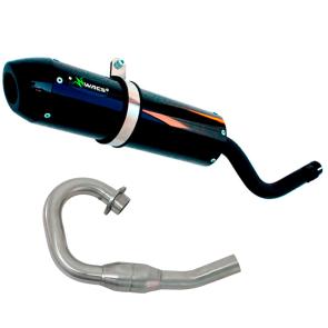 Escapamento Curva + Ponteira Wacs Tyranno Tornado XR 250