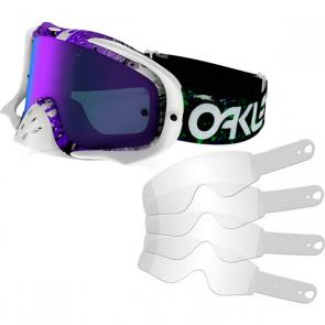 Kit Óculos + Tear Off Oakley Crowbar MX FP Splatter
