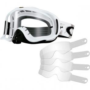 Kit Óculos + Tear Off Oakley Crowbar MX Matte White Speed