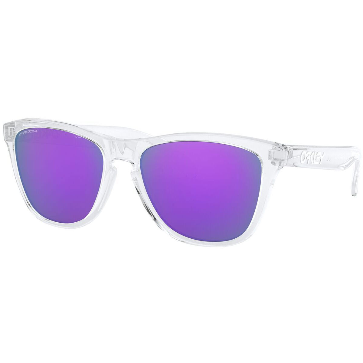 正規品OAKLEYフロッグスキン9245 CLEAR /PRIZM VIOLET Óculos Oakley Frogskins Polished Clear/Prizm Violet