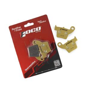 Pastilha de Freio Traseiro Foco Semi Metálica CRF 300F + CRF 250F + CRF 250R + CRF 450R