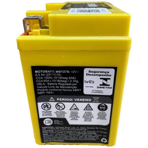 Bateria Motobatt AGM 6,5Ah MBTZ7S