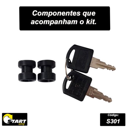 Baú Traseiro 43L Start BMW / Honda / Kawasaki / Suzuki / Triumph Alumínio Escovado