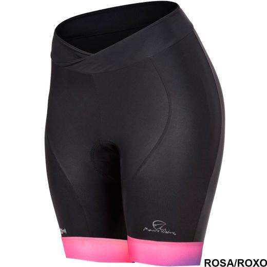 Bermuda Feminina Mauro Ribeiro Comfort Roxo/Rosa