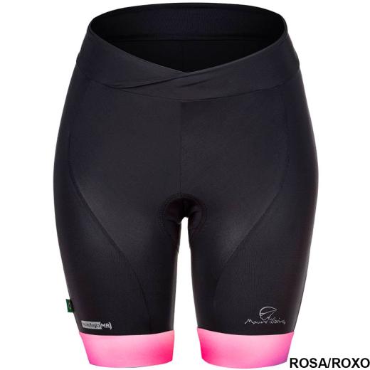 Bermuda Feminina Mauro Ribeiro Comfort Roxo/Rosa