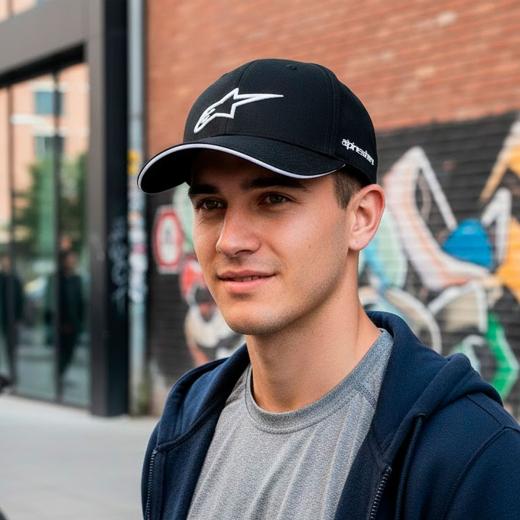 Boné Alpinestars Rostrum Preto/Branco