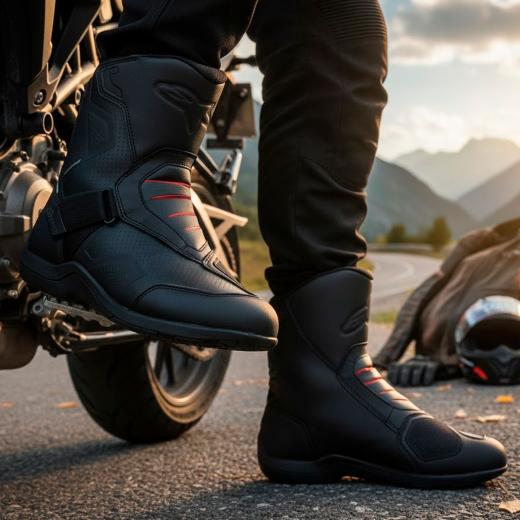 Bota Alpinestars Ridge V2 WP Preto/Vermelho