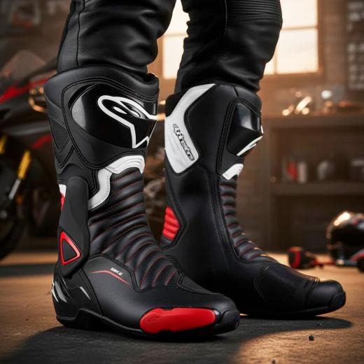 Bota Alpinestars SMX-6 V2 Preto/Vermelho