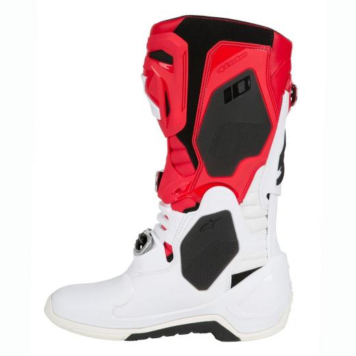 Bota Alpinestars Tech 10 Branco/Vermelho