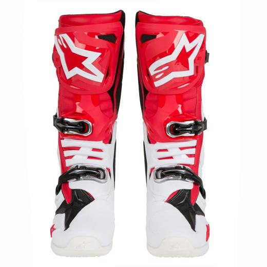 Bota Alpinestars Tech 10 Branco/Vermelho
