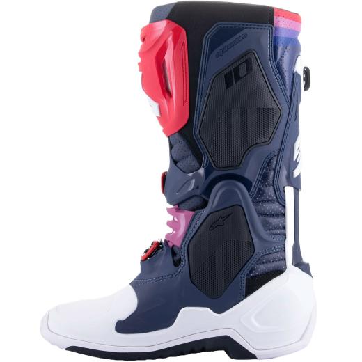 Bota Alpinestars Tech 10 Super Vented Azul Escuro/Branco