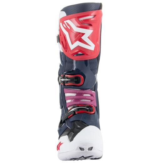 Bota Alpinestars Tech 10 Super Vented Azul Escuro/Branco