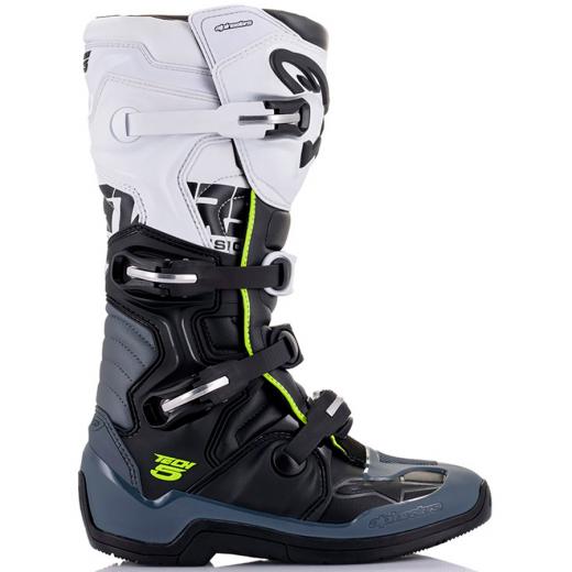 Bota Alpinestars Tech 5 - Preto/Cinza/Branco